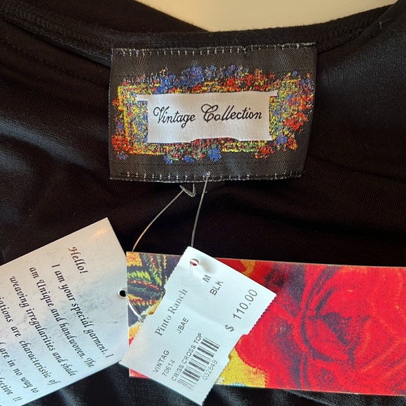 Vintage collection black knit top - Picture 2 of 5